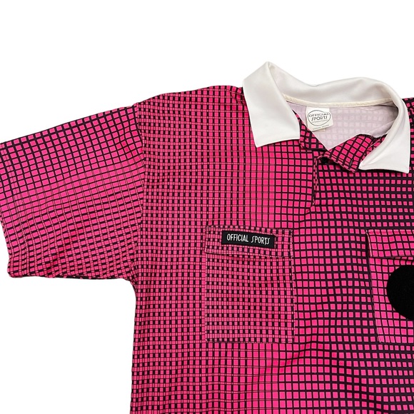 Vintage 90s Official Sports Soccer Futbol Referee Polo Jersey Shirt Mens Large - Picture 2 of 7
